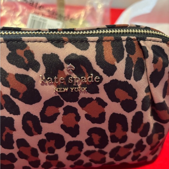 Kate Spade Leopard Print Cosmetic Bag - Picture 2 of 7